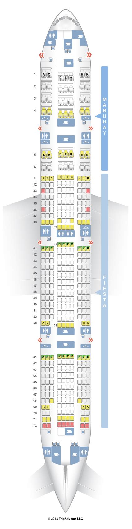 boeing 777-300 seat map philippine airlines